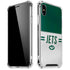 NFL New York Jets White Striped iPhone XS Max Clear Case