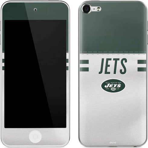 NFL New York Jets White Striped Apple iPod Skin