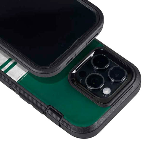 NFL New York Jets White Striped Otterbox Defender iPhone Skin