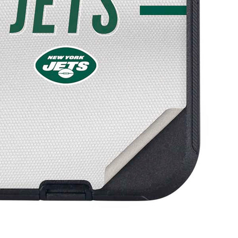 NFL New York Jets White Striped Otterbox Defender iPhone Skin