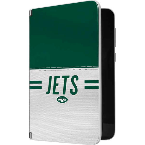 NFL New York Jets White Striped Surface Duo Skin