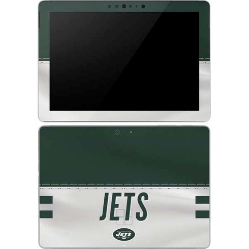 NFL New York Jets White Striped Surface Go Skin