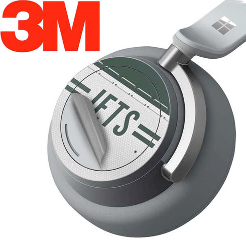 NFL New York Jets White Striped Surface Headphones Skin