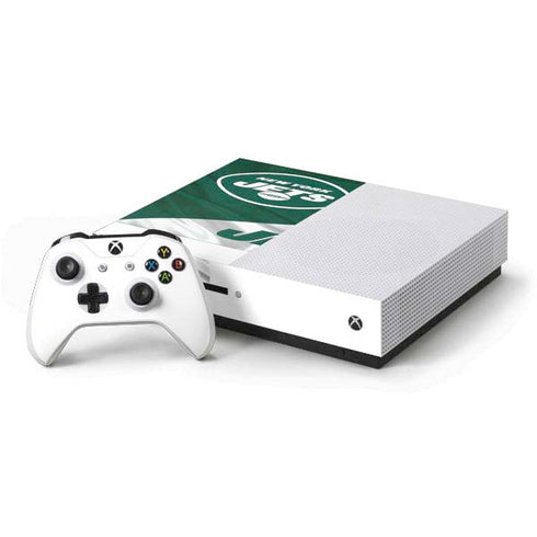 NFL New York Jets Xbox One S Console and Controller Bundle Skin