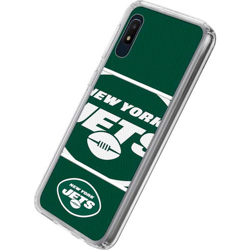NFL New York Jets Zone Block Galaxy A10e Clear Case