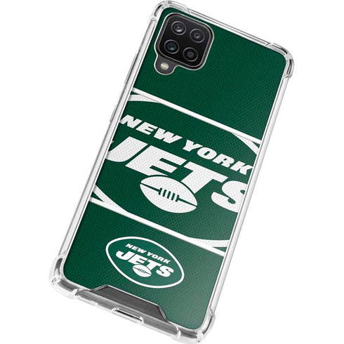 NFL New York Jets Zone Block Galaxy A12 Clear Case