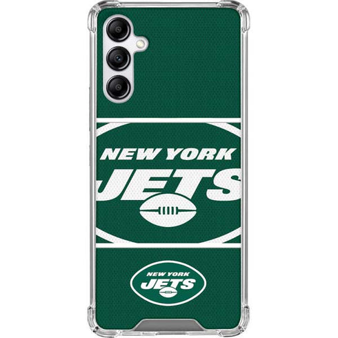 NFL New York Jets Zone Block Galaxy A14 5G Clear Case