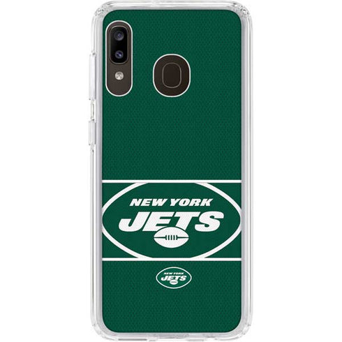 NFL New York Jets Zone Block Galaxy A20 Clear Case