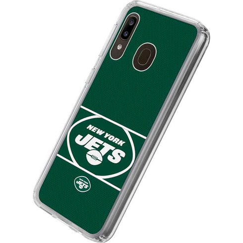 NFL New York Jets Zone Block Galaxy A20 Clear Case