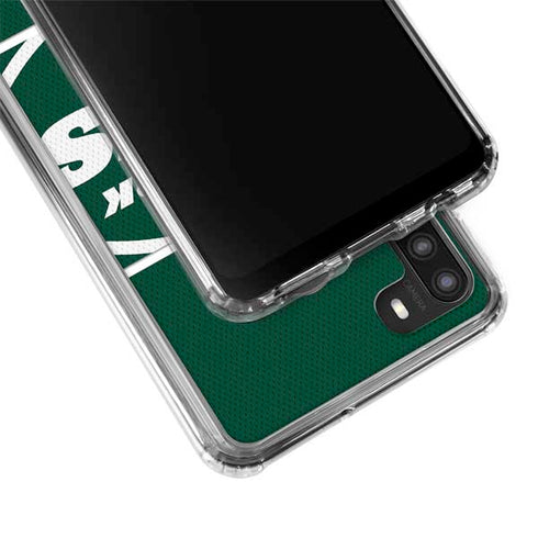 NFL New York Jets Zone Block Galaxy A21 Clear Case
