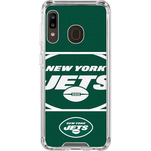 NFL New York Jets Zone Block Galaxy A30 Clear Case
