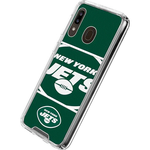 NFL New York Jets Zone Block Galaxy A30 Clear Case