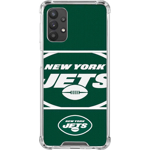 NFL New York Jets Zone Block Galaxy A32 5G Clear Case