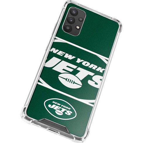 NFL New York Jets Zone Block Galaxy A32 5G Clear Case