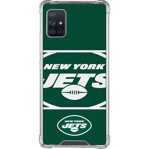 NFL New York Jets Zone Block Galaxy A51 5G Clear Case