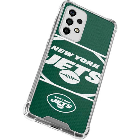 NFL New York Jets Zone Block Galaxy A53 5G Clear Case