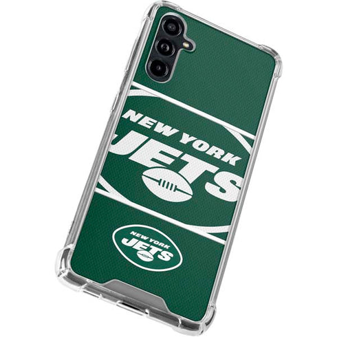 NFL New York Jets Zone Block Galaxy A54 5G Clear Case