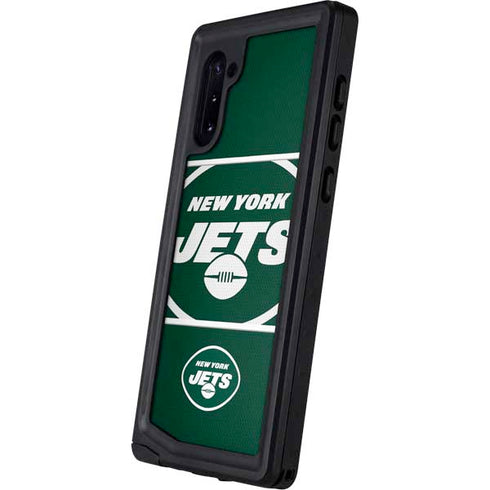 NFL New York Jets Zone Block Galaxy Note 10 Waterproof Case