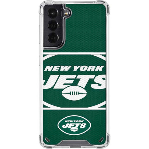 NFL New York Jets Zone Block Galaxy S21 5G Clear Case