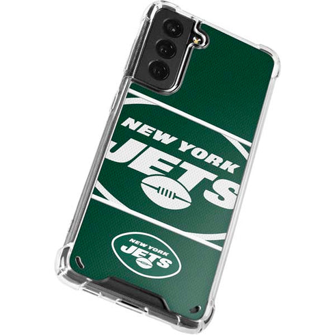 NFL New York Jets Zone Block Galaxy S21 Plus 5G Clear Case