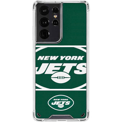NFL New York Jets Zone Block Galaxy S21 Ultra 5G Clear Case