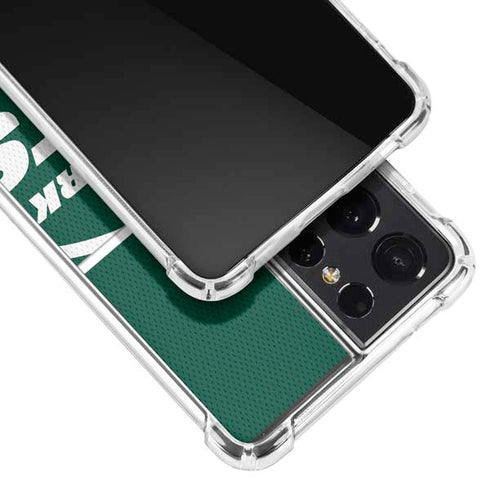 NFL New York Jets Zone Block Galaxy S21 Ultra 5G Clear Case