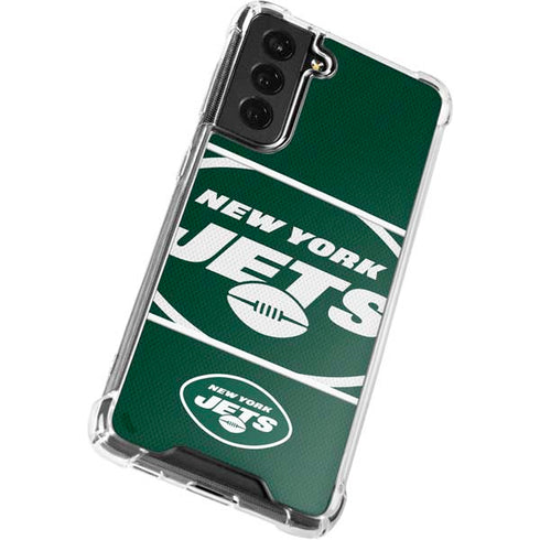 NFL New York Jets Zone Block Galaxy S22 Clear Case