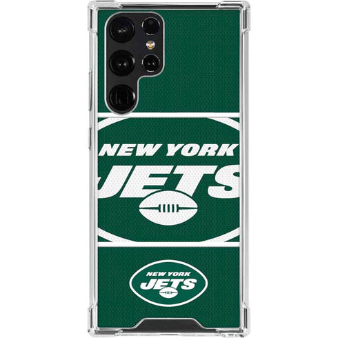 NFL New York Jets Zone Block Galaxy S24 Ultra Clear Case