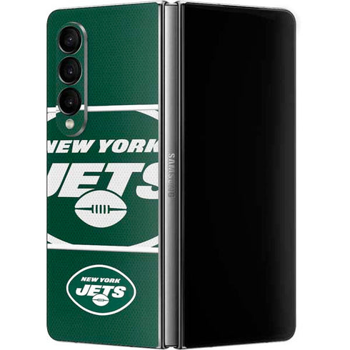 NFL New York Jets Zone Block Galaxy Z Fold4 5G Skin