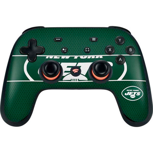 NFL New York Jets Zone Block Google Stadia Controller Skin