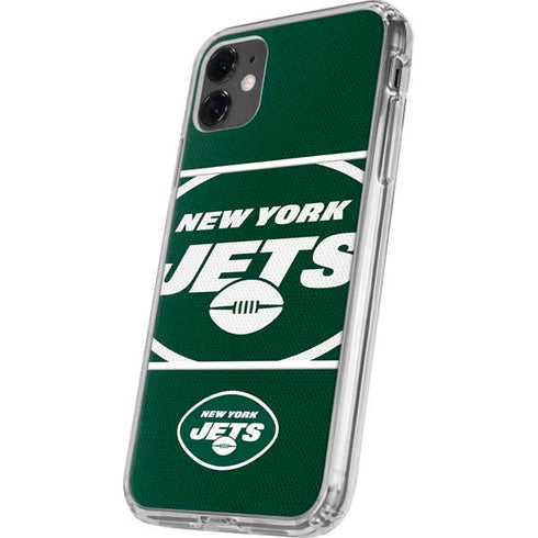 NFL New York Jets Zone Block iPhone 11 Clear Case