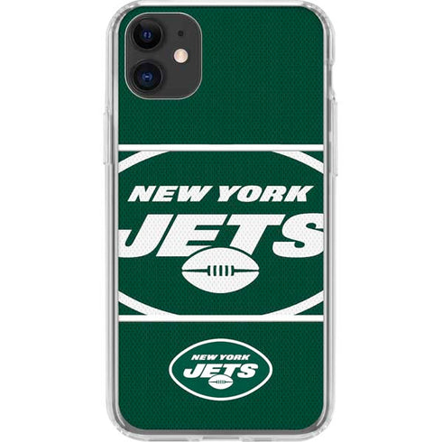 NFL New York Jets Zone Block iPhone 11 Clear Case