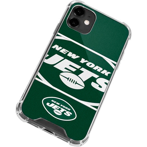 NFL New York Jets Zone Block iPhone 12 Clear Case