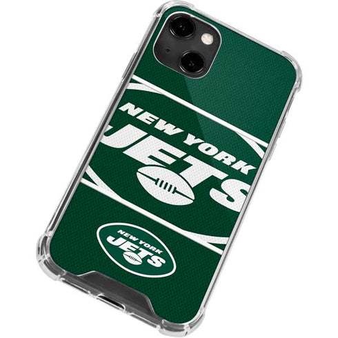 NFL New York Jets Zone Block iPhone 13 Clear Case