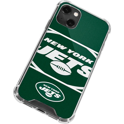 NFL New York Jets Zone Block iPhone 13 Mini Clear Case
