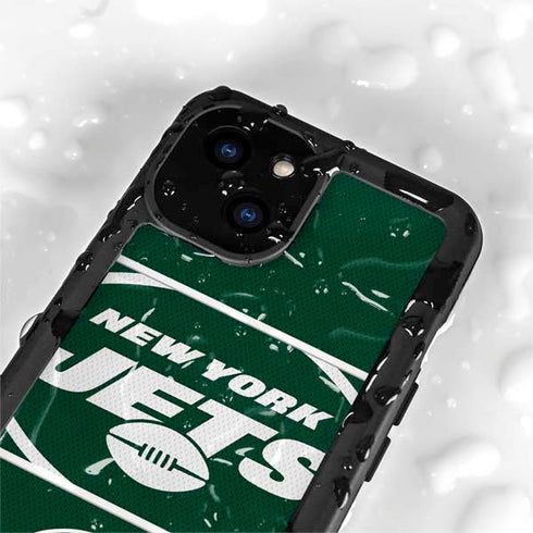 NFL New York Jets Zone Block iPhone 13 Mini Waterproof Case