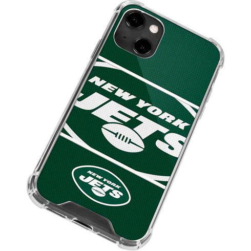 NFL New York Jets Zone Block iPhone 14 Clear Case
