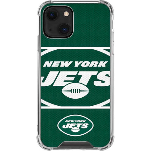 NFL New York Jets Zone Block iPhone 14 Plus Clear Case