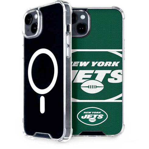 NFL New York Jets Zone Block iPhone 15 Plus MagSafe Case