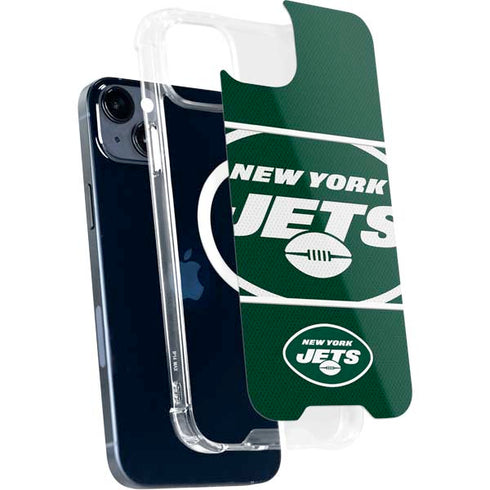 NFL New York Jets Zone Block iPhone 15 Plus MagSafe Case