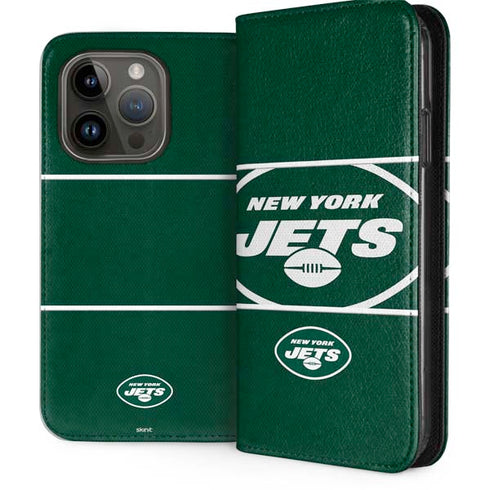NFL New York Jets Zone Block iPhone 14 Pro Folio Case