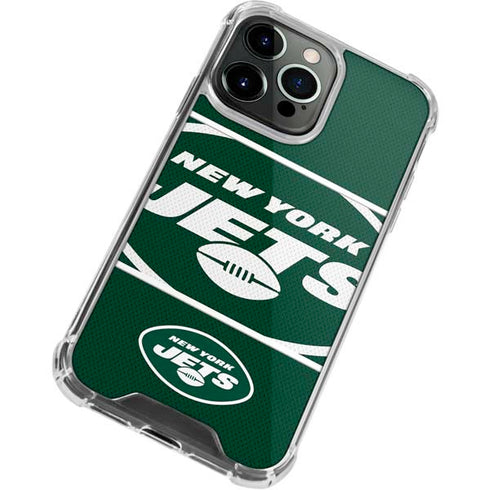 NFL New York Jets Zone Block iPhone 15 Pro Max Clear Case