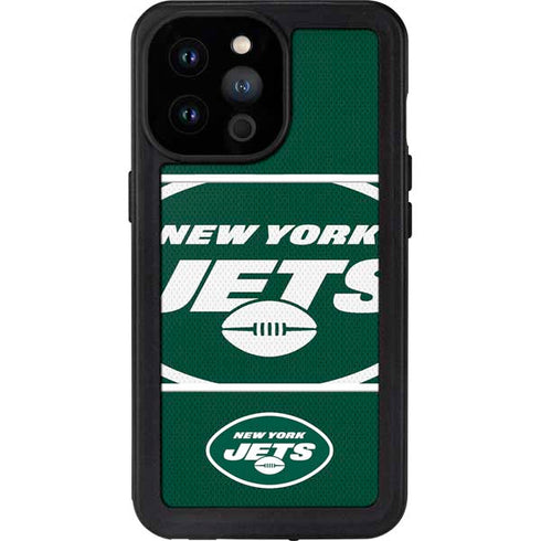 NFL New York Jets Zone Block iPhone 14 Pro Max Waterproof Case