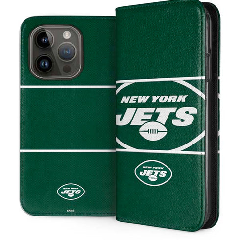 NFL New York Jets Zone Block iPhone 15 Pro Folio Case