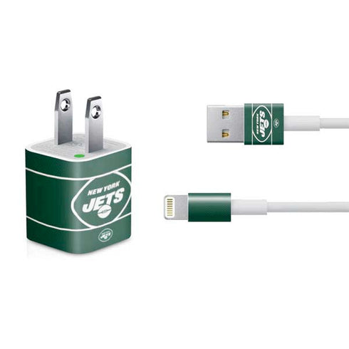 NFL New York Jets Zone Block iPhone Charger (5W USB) Skin
