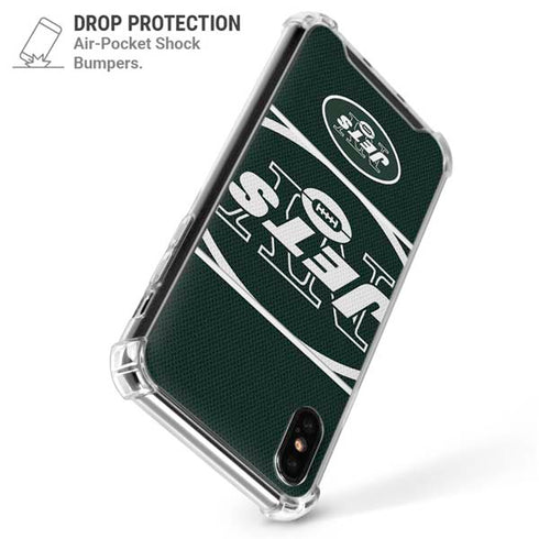 NFL New York Jets Zone Block iPhone X/XS Clear Case