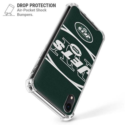 NFL New York Jets Zone Block iPhone XR Clear Case