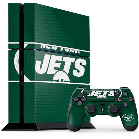 NFL New York Jets Zone Block PS4 Console and Controller Bundle Skin