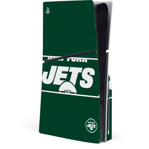 NFL New York Jets Zone Block PS5 Slim Disk Console Skin
