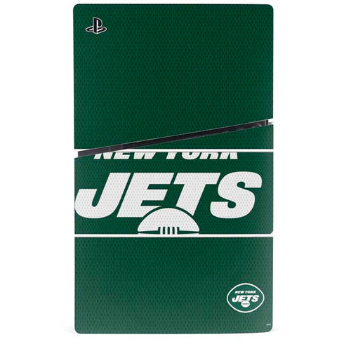 NFL New York Jets Zone Block PS5 Slim Disk Console Skin